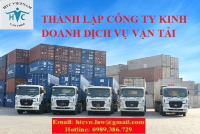 THÀNH LẬP CÔNG TY KINH DOANH DỊCH VỤ VẬN TẢI