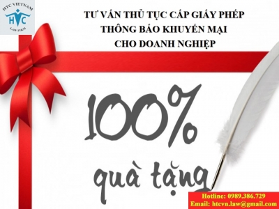 ​Tư vấn thủ tục cấp Giấy phép thông báo khuyến mại cho doanh nghiệp