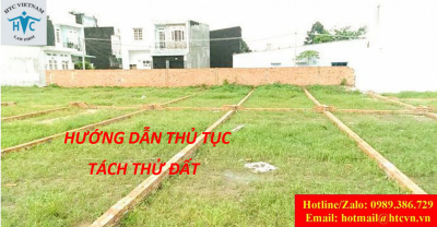 Hướng dẫn thủ tục tách thửa đất