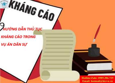 Hướng dẫn thủ tục kháng cáo trong vụ án dân sự