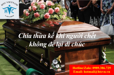 Chia thừa kế khi người chết không để lại di chúc?