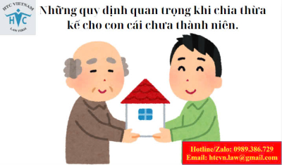 ​Những quy định quan trọng khi chia thừa kế cho con cái chưa thành niên.