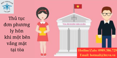 Thủ tục đơn phương ly hôn khi một bên vắng mặt tại tòa.