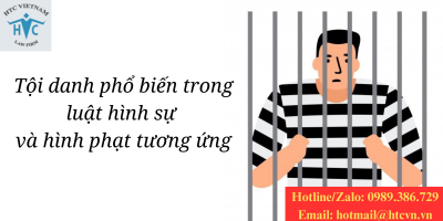 Tội danh phổ biến trong luật hình sự