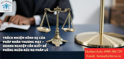 Trách nhiệm hình sự của pháp nhân thương mại – doanh nghiệp cần biết để phòng ngừa rủi ro pháp lý