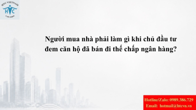 Người mua nhà phải làm gì khi chủ đầu tư đem căn hộ đã bán đi thế chấp ngân hàng?